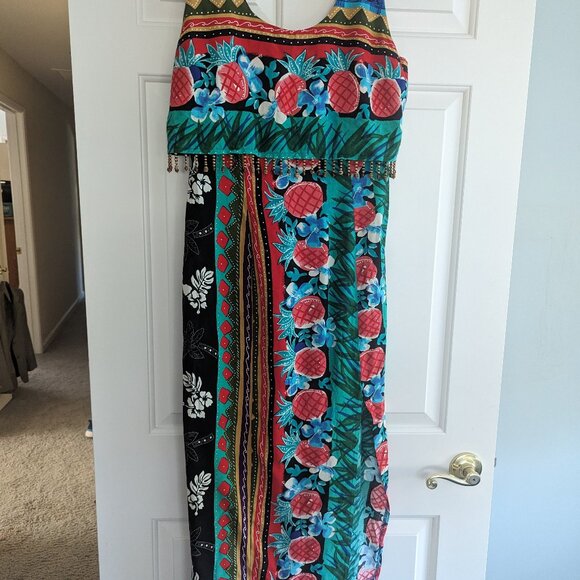 Just Choon Dresses & Skirts - Vintage Just Choon Sleeveless Tropialc Island Dress  SIze 9
